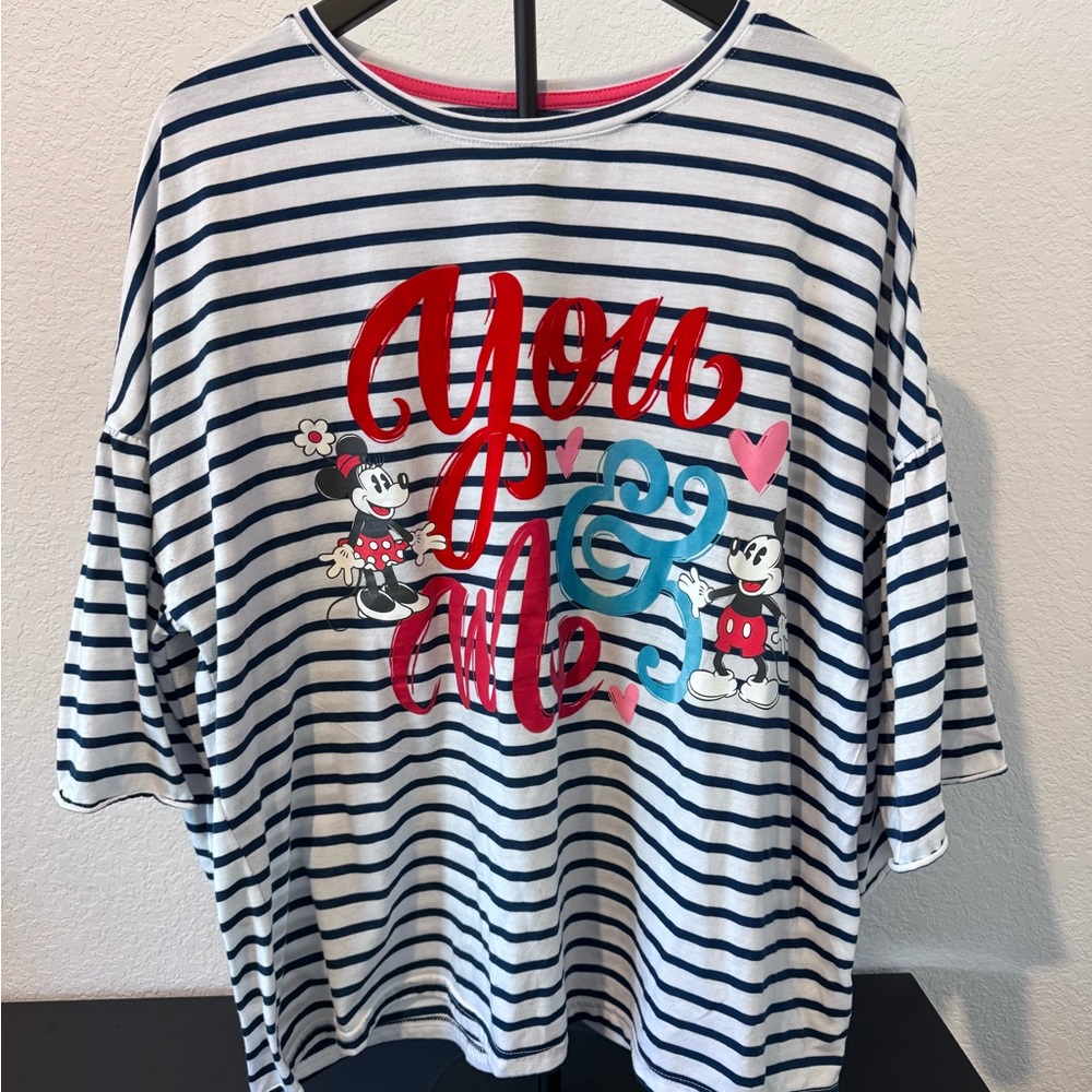 Disney Parks Women’s Striped top size XL